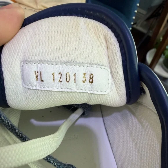 Louis Vuitton Denim and White Monogram Sneakers - Picture 9 of 12